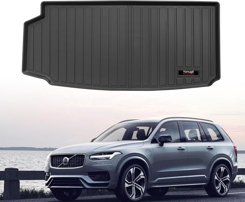 Yonugli Custom for 2016-2025 Volvo XC90 (Including Hybrid) Cargo Mats Trunk Liner All Weather TPE Protection Mat Accessories (for 2016-2025 Volvo XC90) - Image 1